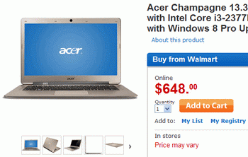 Acer Aspire S3 with 13.3